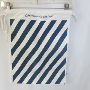 VANS *NWOT* CUSTOMADE FOR YOU Shoes Kicks Dust Bag Drawstring Blue White Stripe